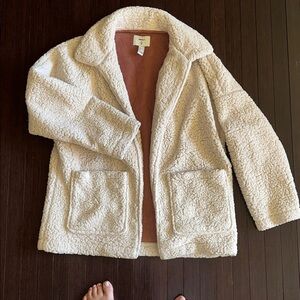 Forever 21 Cream Sherpa Jacket